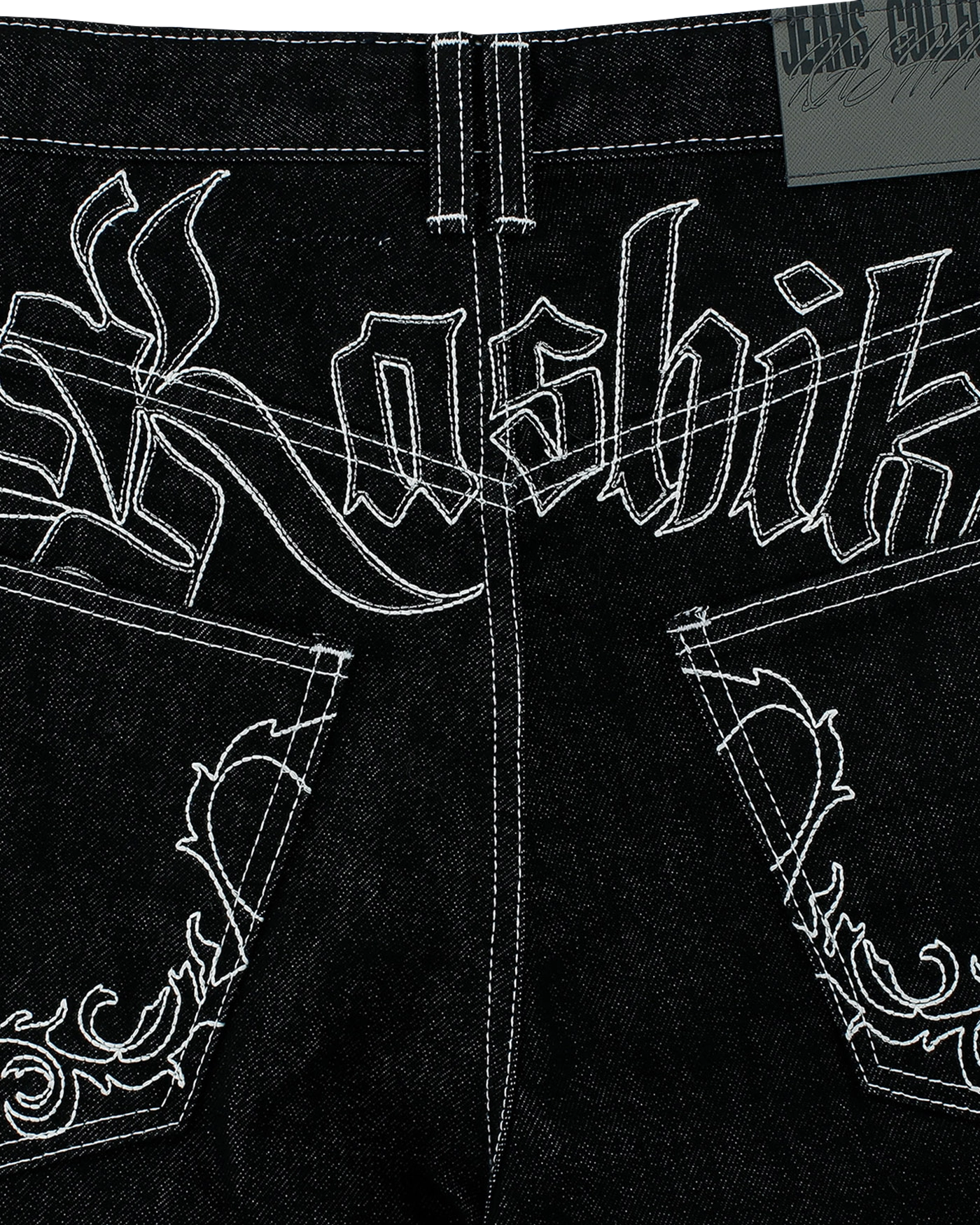 [Kashiko] Embroied Nonfade Denim Pants /追跡付 Kashiko] Embroied Nonfade Denim Pants /追跡付 (Kashiko